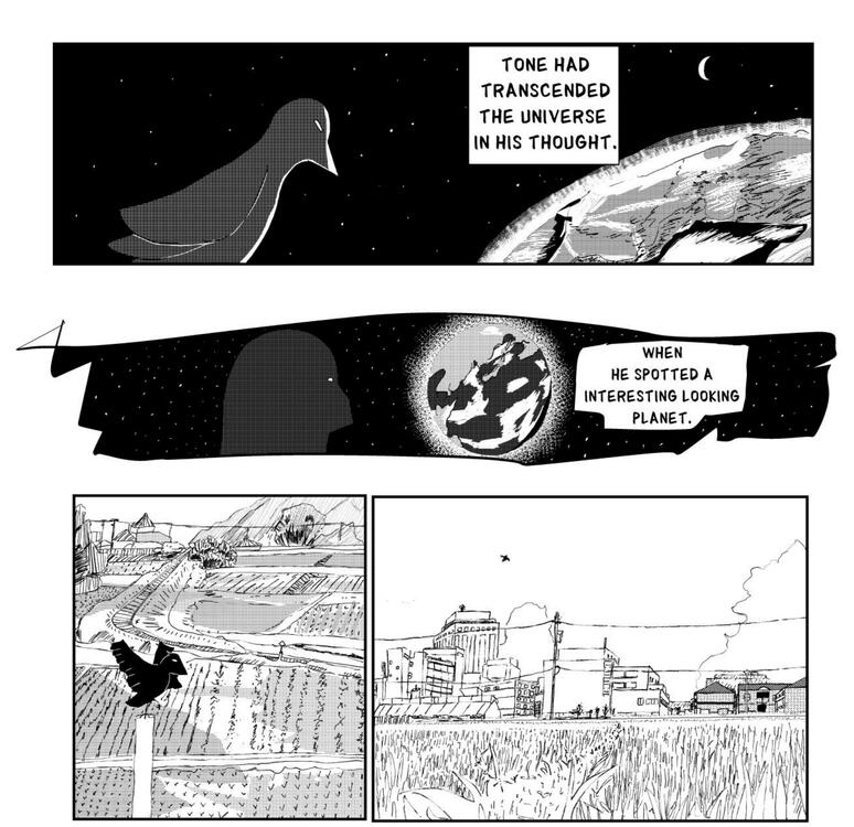 eternity crow original sketched comic